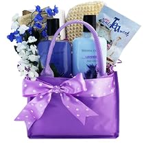 Tranquil Delights Lavender Spa Bath and Body Gift Set - Tea & Cocoa Gift Basket