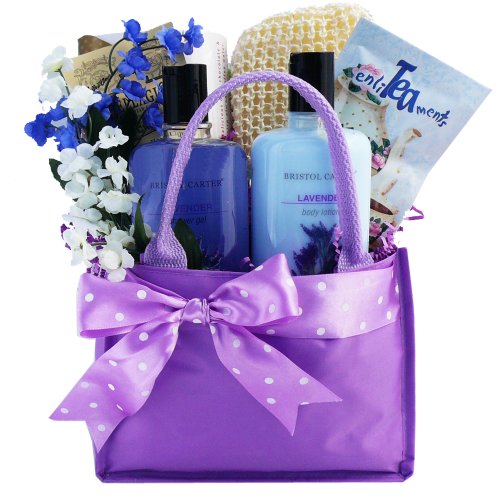 Tranquil Delights Lavender Spa Bath and Body Gift Set  Tea & Cocoa Gift Basket