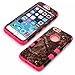 iPhone 6s Case, Kecko Dual Layer Defender High Impact Pink Tree Camo Design Shockproof Military Duty Hybrid Hard Silicon Bumper Protective Case for iPhone 6s / 6 - Rose