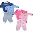 2 Long Sleeve Bodysuits & Pant Set