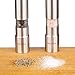 Salt and Pepper Grinder Set, Nuvita Stainless Steel Salt and Pepper Mills Sleek Design Works With Peppercorns, Sea Salt, Himalayan Salt, Spices & Table Seasoning