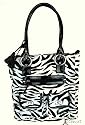ZEBRA ANIMAL PRINT UNDER ARM SHOULDER HANDBAG