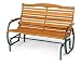Kitchen & Housewares : Jack Post Country Garden Hi-Back Glider with Matte Green Frame