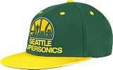 Seattle Supersonics Adidas Throwback Classic Team Color Retro Flat Bill Flex Hat