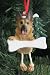 German Shepherd Dog Dangling/Wobbly Leg Christmas Ornament