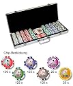 Poker-Set Royal Flush, 500er Chips & Karten