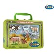 Mini Farm Animals in a Tin Case