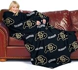 Colorado Golden Buffaloes Adult Comfy Throw Blanket with Sleeves