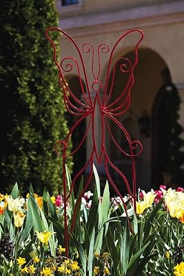 Red Butterfly Trellis