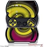 PSPgo Skin and Screen Protector Kit - Alecias Swirl 01 Yellow fits Sony PSP ....