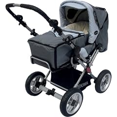 Zekiwa 453/145-03 - Kombikinderwagen ALU Cross mit Luftrad, grey