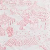 Amy Coe Limited Edition Pink Circus Toile Baby Blanket