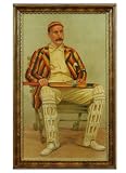 Antique Reproduction Cricket Player Artwork