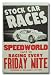 1968 Orlando Speedworld Stock Car Racing Poster Print