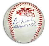 Autographed Bill Buckner and Mookie Wilson 1986 World Series Baseball