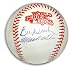 Autographed Bill Buckner and Mookie Wilson 1986 World Series Baseball