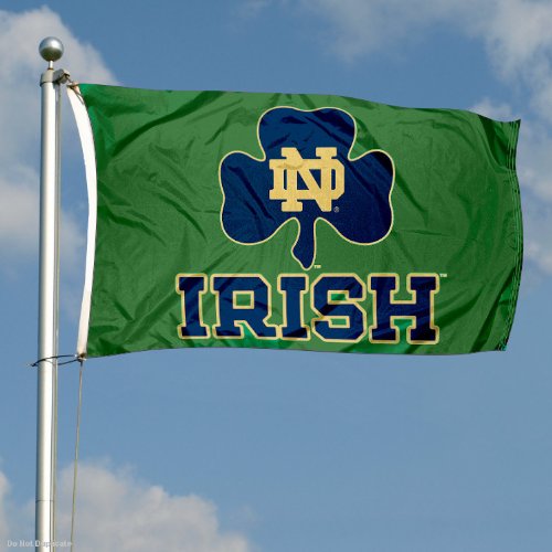 ND Fighting Irish Double-Sided 3x5 Flag ND Fighting Irish Double-Sided 3x5 Flag