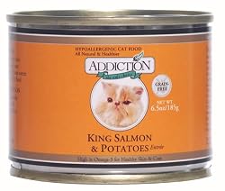 Addiction King Salmon & Potatoes, Grain-Free Canned Cat Food (Pack of 24)