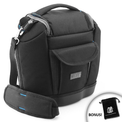 Deluxe DUAL Lens Zoom Holster for Canon T3i / T3 / T2i - Nikon D5100 / D7000 / D3100 - Sony A55 / A33 / A580