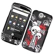 HTC Google Nexus One Snap-On Protector Rubberized Hard Cover "Cross 'N Skulls" Design