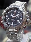 Nautica Men's Stainless Steel Case Black Dial Watch