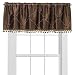 Classic Home Contessa Window Valance - Walnut (54x19)