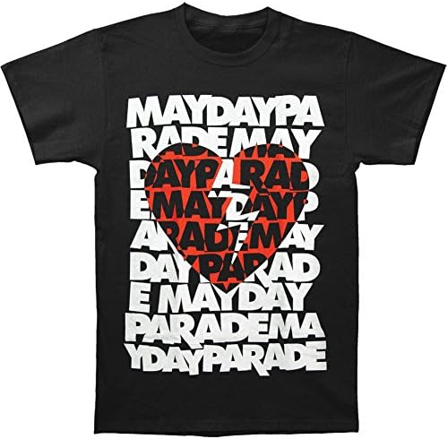 Mayday Parade Men's Broken Heart T-shirt Black