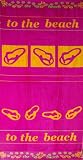 Egyptian Cotton Jacquard Oversized Beach Towel, At the Beach