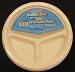 10 Inch 3-divided Round Plate (10 Packages of 20)