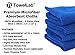 Towel Lab (TM) #1 Rated 5 in 1 Premium Soft Fast Dry Microfiber Absorbent Thick Cleaning Cloths for Spring Cleaning, Computer Screen & Kitchen Cloth (Royal Blue - 300GSM - 12