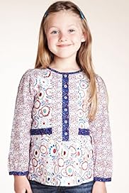 Pure Cotton Long Sleeve Floral Tunic