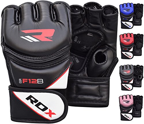 RDX Maya Hide Leather Grappling MMA Gloves UFC Cage Fighting Sparring Glove Training F12 RDX Maya Hide Leather Grappling MMA Gloves UFC Cage Fighting Sparring Glove Training F12