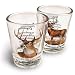 American Expedition Set of 2 Shot Glasses (Whitetail Deer)