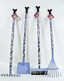 Mickey Mouse. 4 Pce Childrens Garden Tool Set. Broom, Shovel, Rake & Grass Rake