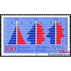 Briefmarken f�r Sammler: BRD 1426 postfrisch 1989 Rentenversicherung