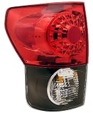 07-08 Toyota Tundra LED Altezza Red/Clear Lens Tail Lights Black (1 Pair)