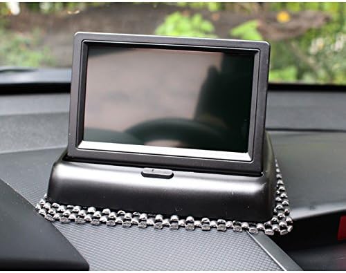 High Resolution 4.3" Color TFT LCD Folding Car Parking Assistance Monitors DC 12V Foldable Car Monitor With Rear View Camera