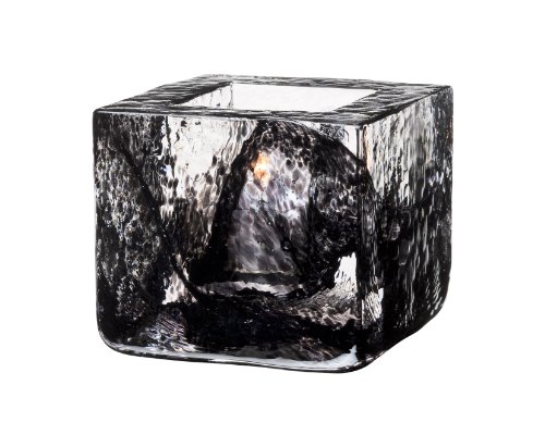 Kosta Boda Brick Votive Black