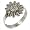 Sterling Silver Ring Sunflower - Size 6