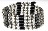 Magnetic Wrap Necklace/Bracelet - Clear Beads