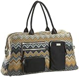 IMAGE OF Saltbox Women's Zigzag Canvas Weekend Travel Bag