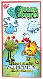 Paper Magic Eco-Friendly Green Hearts Valentine Trading Cards (Pack of 21)
