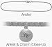 Sterling Silver Round LIVE Charm Box Style Anklet
