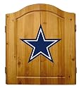 Imperial Dallas Cowboys Licensed Solid Pine Cabinet and Bristle Dartboard Set