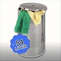 W�schetonne Edelstahl 54 Liter - W�schetruhe W�schebox mit Deckel