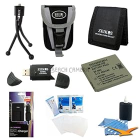 Ultimate Photographer's Kit for Canon Powershot 300HS & 100HS - Includes NB-4L 850mAh Lithium Battery, AC/DC Rapid battery charger, Camera Carrying Case, SD USB 2.0 Card Reader, Tri-fold Memory Card Wallet, Mini Tripod, 3 Screen Protectors, Cleaning Kit