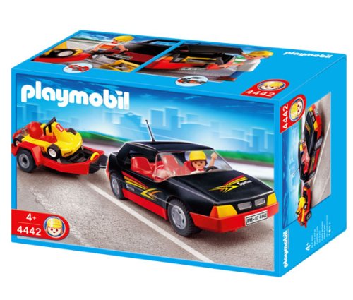 Childrens Toyshop  Toys : Citylife 4442: Car with Go-Kart - Playmobil