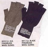 G.I. Type Wool Fingerless Gloves (O.D.)