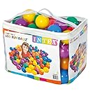 Intex Fun Ballz - 100 Multi-Colored 3 1/8" Plastic Balls, for Ages 2+