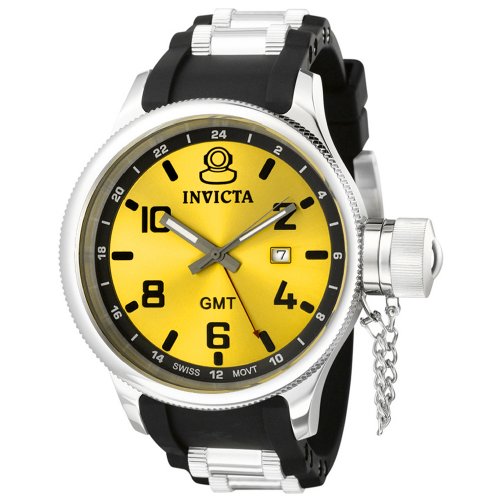 Invicta Men's 6609 Signature Collection GMT Black Rubber Watch